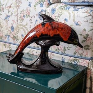 Vtg Dolphin Figurine